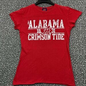 Alabama Crimson Tide Shirt Youth Large Red Step Ahead NCAA Short Sleeve Cotton L